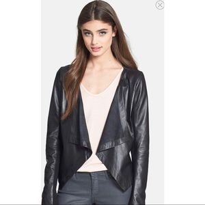Trouve black leather jacket XS